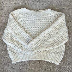 Bimba y Lola cream knit sweater sz XS